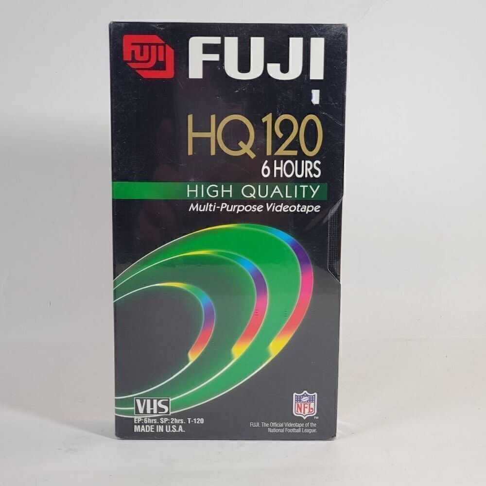 1 Sealed Blank VHS FUGI HQ T-120 6HR Video Tape [VHS]